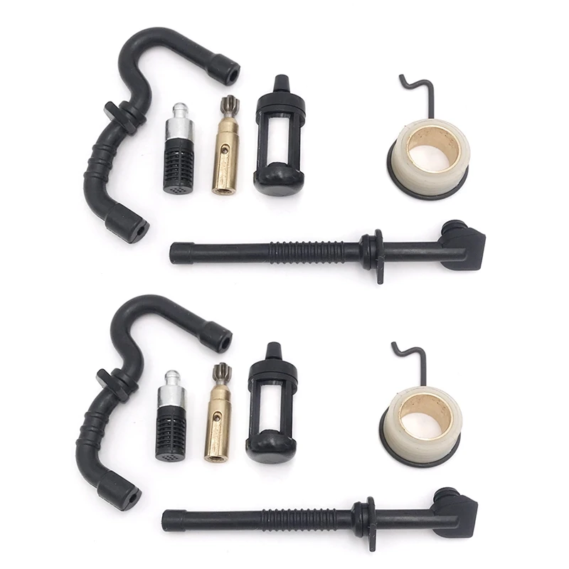 

2X Oil Pump Worm Gear Fuel Oil Filter Line Hose Kit For Stihl MS 180 170 MS180 MS170 018 017 Chainsaw Parts 11236407102