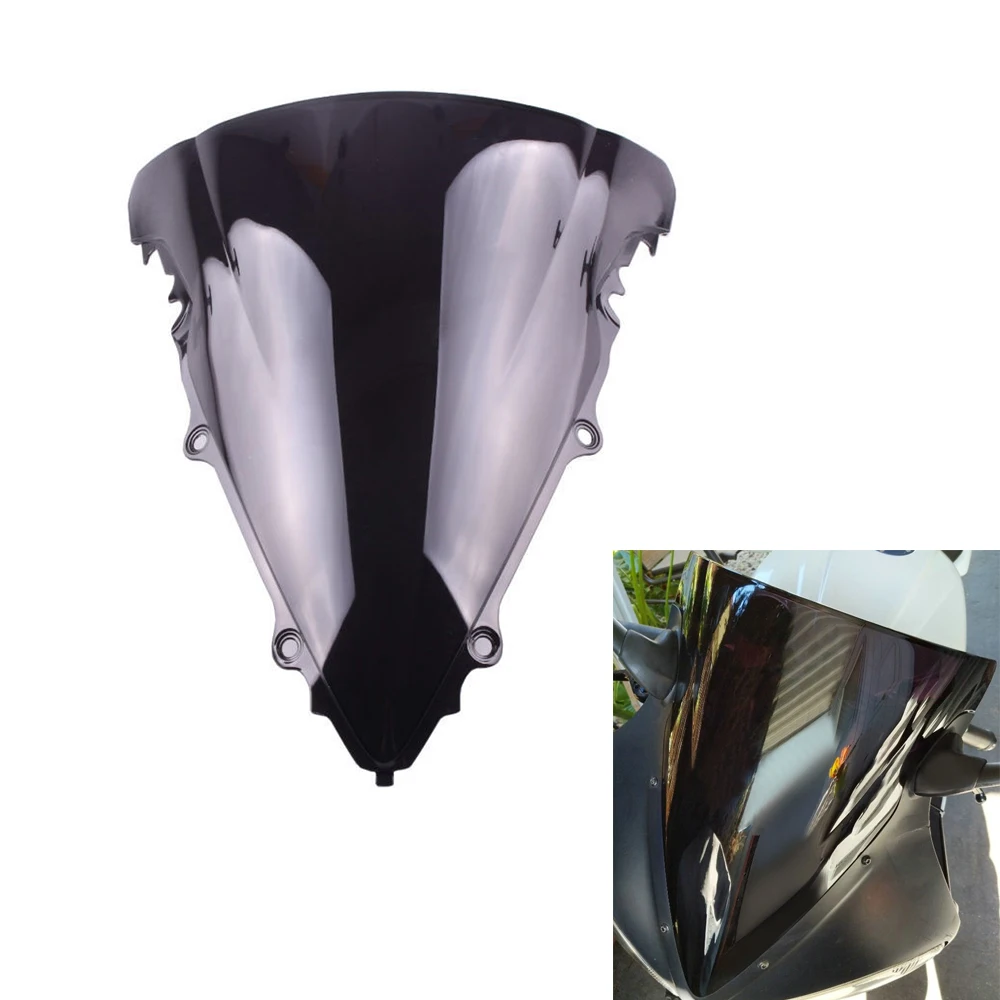 Motorcycle Windscreen Windshield for Yamaha YZF-R6 2003 2004 2005 &amp YZF R6S 2006 2007 2008 2009 Plastic