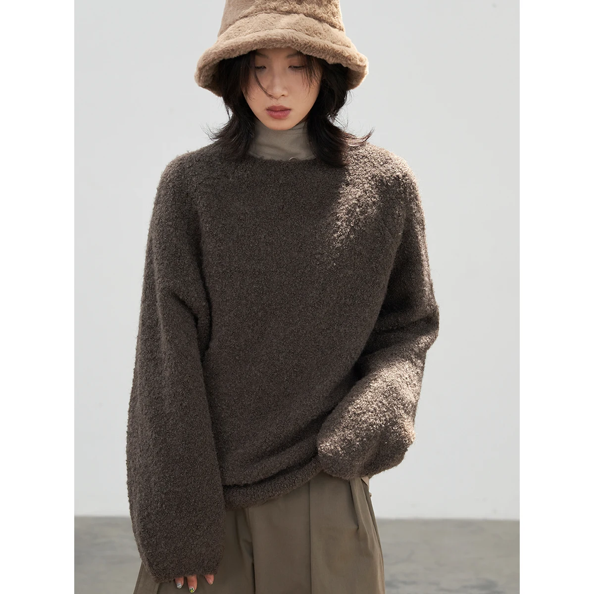CHIC VEN Korean Women's Sweater Loose Casual Long Sleeved Coat Knitted Jumps Female Pullovers Lady Tops Autumn Winter 2022