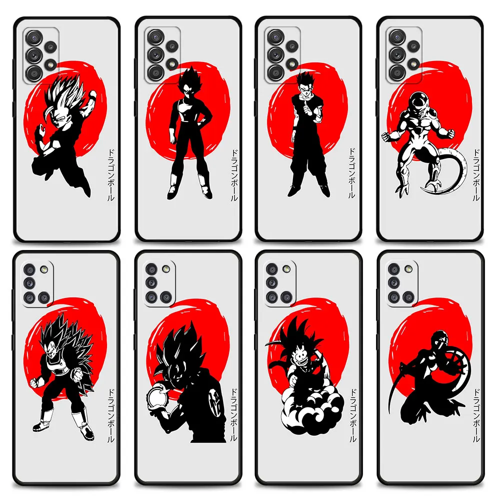 

Phone Case For Samsung Galaxy A12 A51 A71 A31 A13 A11 A01 A72 A52 A32 A22 A52s A21s A02s A02 Dragon Ball Japanese Red Ash Art