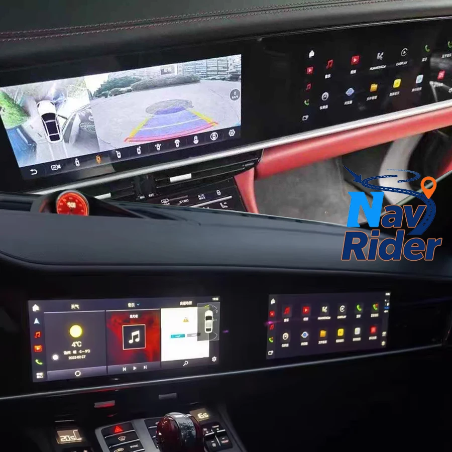 Фото Автоматическая навигация для Porsche Panamera 970 2010-2017, стерео GPS Carplay, 4G, интеллектуальная система, Android 12,3 + 10,9 дюйма, двойной экран №1