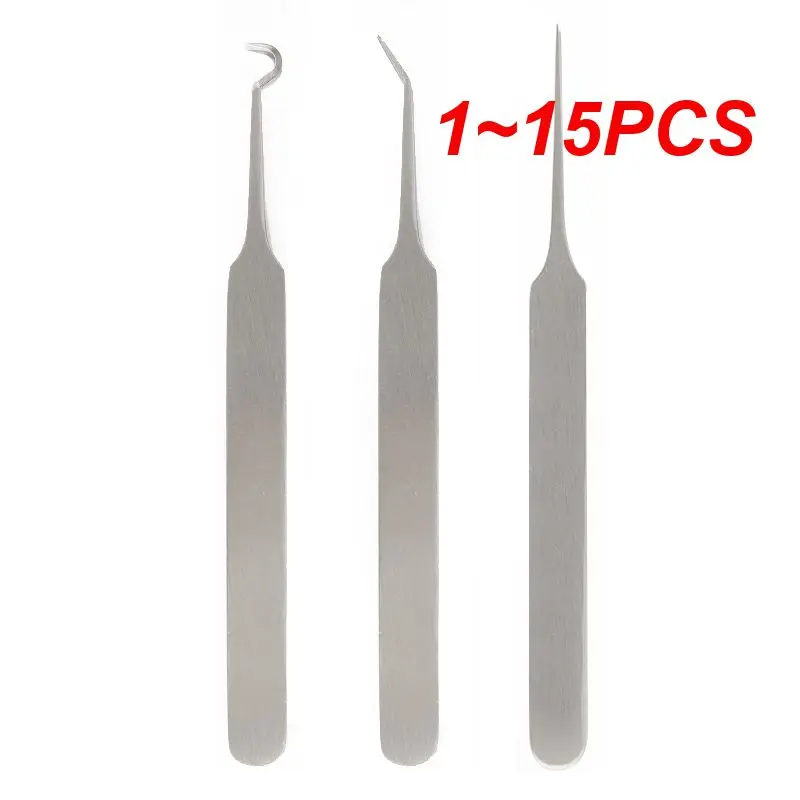 

1~15PCS Stainless Steel Blackhead Acne Comedone Blemish Extractor Needle Tweezer Pimple Remover Tool 3 Designs Face Care TSLM1