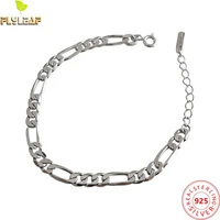 real 925 sterling silver jewelry chain bracelet for women original design luxury femme popular accessories 2022 trend