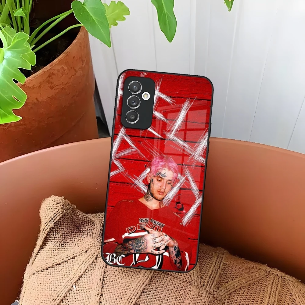 Фото Чехол для телефона Rapper Lil Peep Hell Boy для Samsung Galaxy S26 S25 S24 S23 S22 S21 S20 FE Edge Plus Ultra, стеклянный чехол №4
