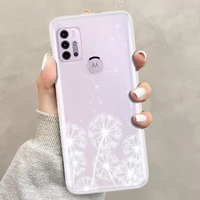 Dandelion Flower Phone Case for Motorola Moto G30 Play Plus G20 G50 G60 G40 Fusion E20 E40 Silicone Back Shell Covers