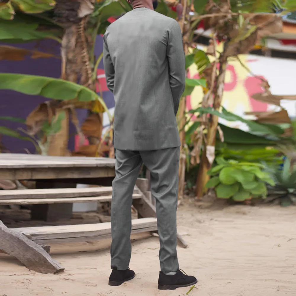 Ramadan Eid Muslim Fashion Men Two Piece Sets Kaftan Middle East Arabia Dubai Abaya Islamic Clothing Male De Moda Musulmana 2022