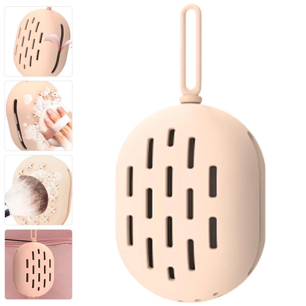 Beauty Powder Puff Breathable Makeup Case Travel Travel Make