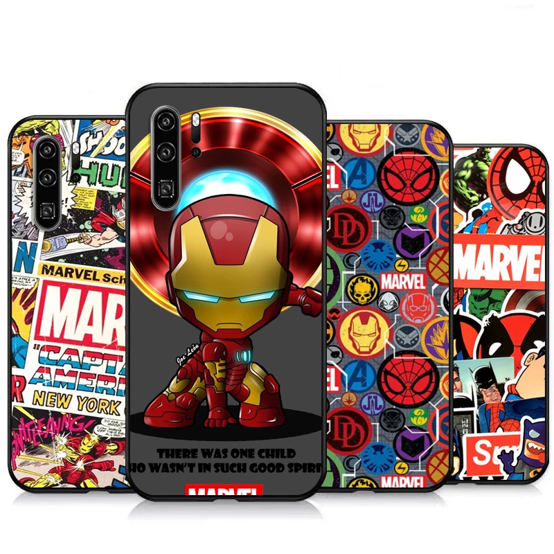 

Marvel Spider Man Hero Phone Cases For Huawei Honor P30 P40 Pro P30 Pro Honor 8X V9 10i 10X Lite 9A Carcasa Soft TPU Funda