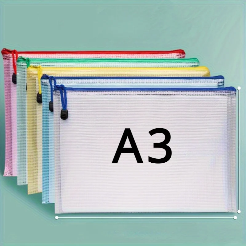 

Пластиковые папки-кошельки А3, 5 шт.