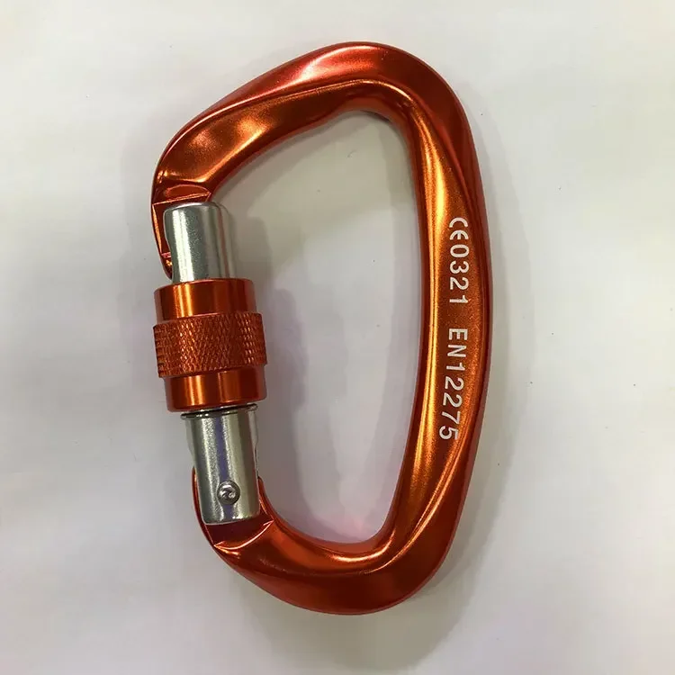 

Mountaineering Shaped Safety Caving Lock Equipement Carabiner Escalade Screw Rock Climbing Master Buckle
