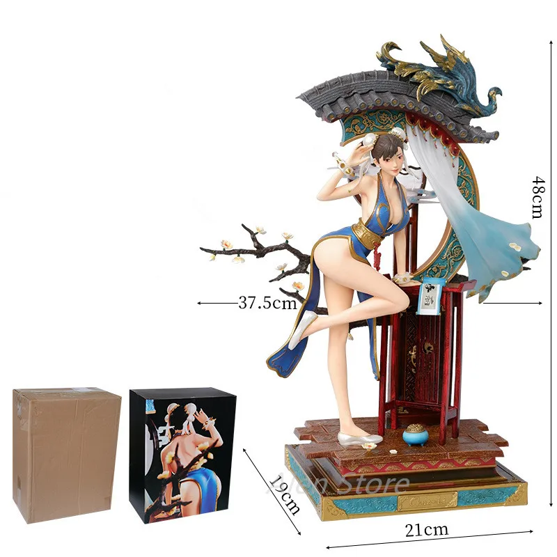 

The King of Fighters Chun-Li Mai Shiranui 48cm Japanese Anime Girl PVC Action Figure Toy TES GK Adults Collection Model Doll
