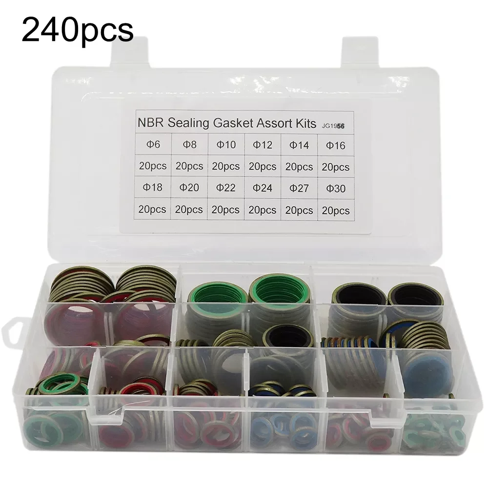 

240 шт., металлические кольца для шлангов высокого давления