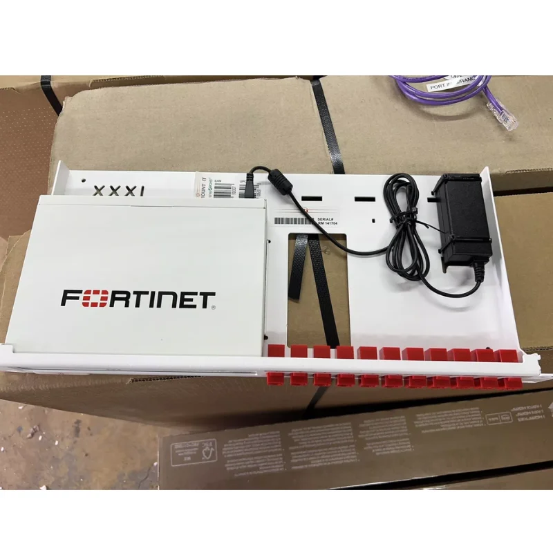 Фото Новый межсетевой экран FortiGate FG-60F нового поколения для предприятий, 10 портов, пропускная способность 10 Гбит/с, 1U, для установки в стойку, в наличии №2
