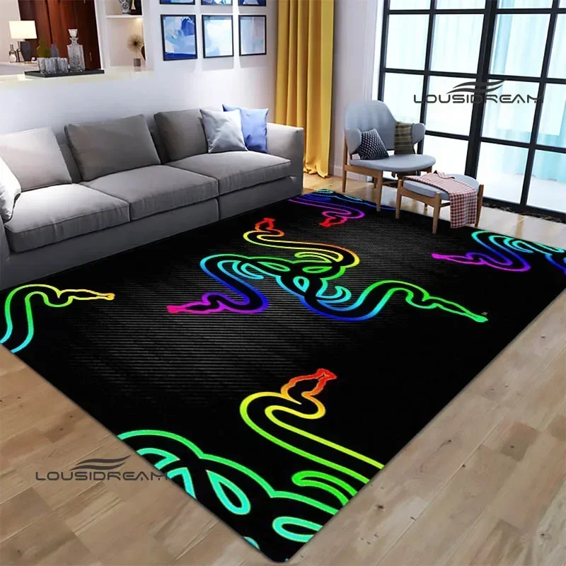 3D игровой коврик razer с принтом логотипа ковер для гостиной спальни нескользящий