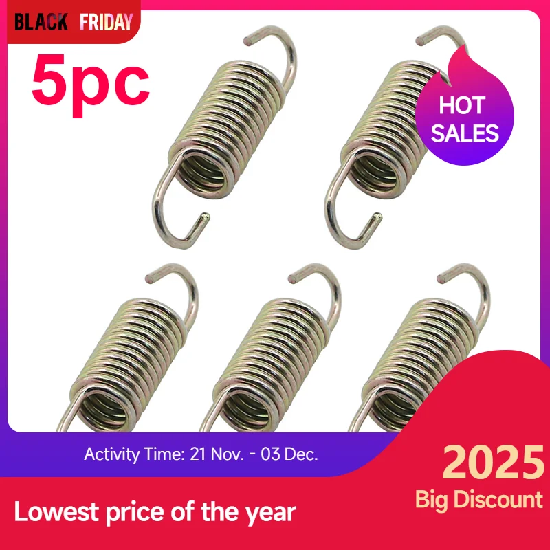 

5 шт. универсальный мотоциклетный задний тормозной рычаг, возвратная пружина 50 мм для Honda Kawasaki Yamaha Suzuki BMW