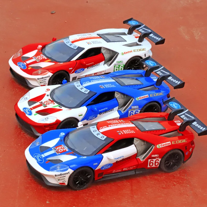 

1:32 Ford GT Le Mans V8 Race Car Alloy Car Model Diecasts & Toy Vehicles Car Model with Light & Sound Car Toys for Children