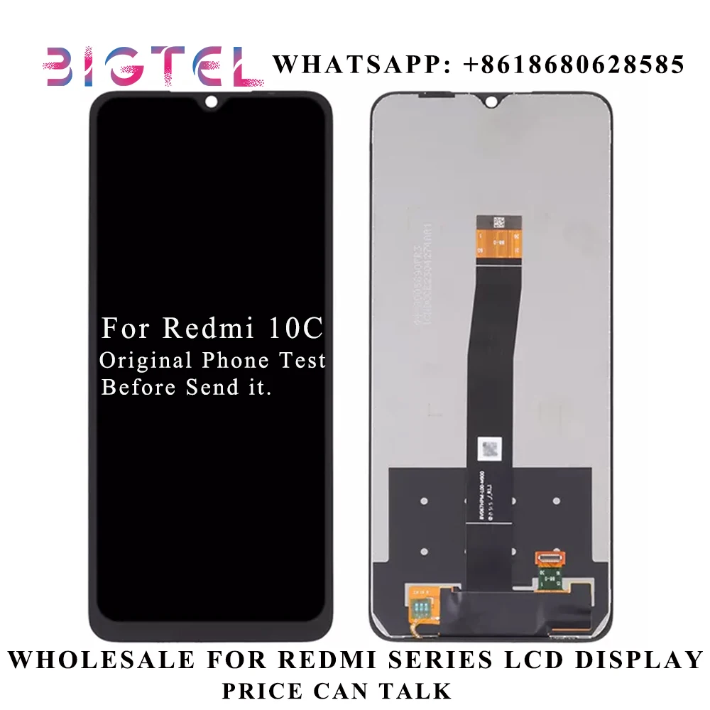 

LCD Replacement For Redmi 10C 220333QAG 220333QBI 220333QNY 220333QL Mobile Phone LCD Display Touch Digitizer Screen Assembly