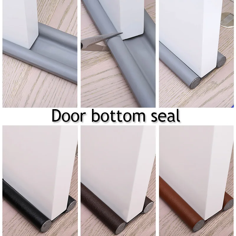 

Waterproof Seal Strip Draught Excluder Stopper Door Bottom Guard Double Silicone Rubber Dustproof Soundproof