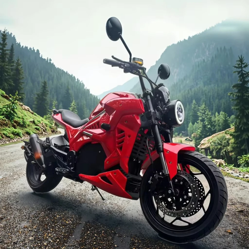 Фото Stlf 2026, завод в Уси, мощный электрический гоночный мотоцикл Ducati Diavel для взрослых, 72В, внедорожный, с российским сертификатом. №1
