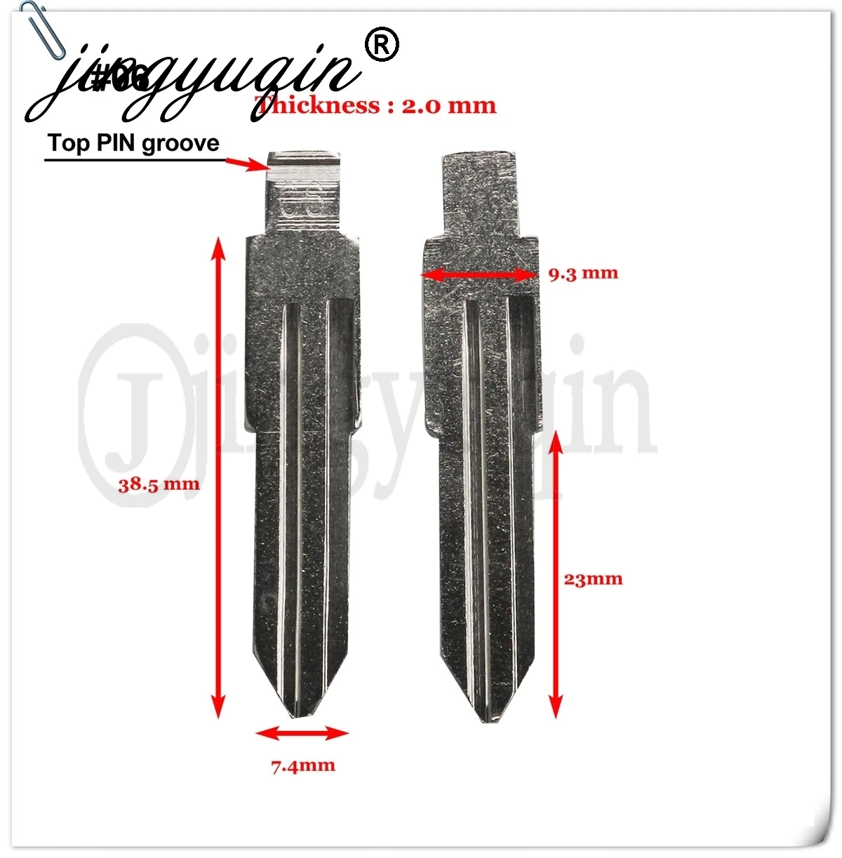 Jingyuqin A33 Tiida Teana Livina Sunny Duke Demeano Opel Автомобильный Ключ Пустой Металл # 06 22 49 Замена