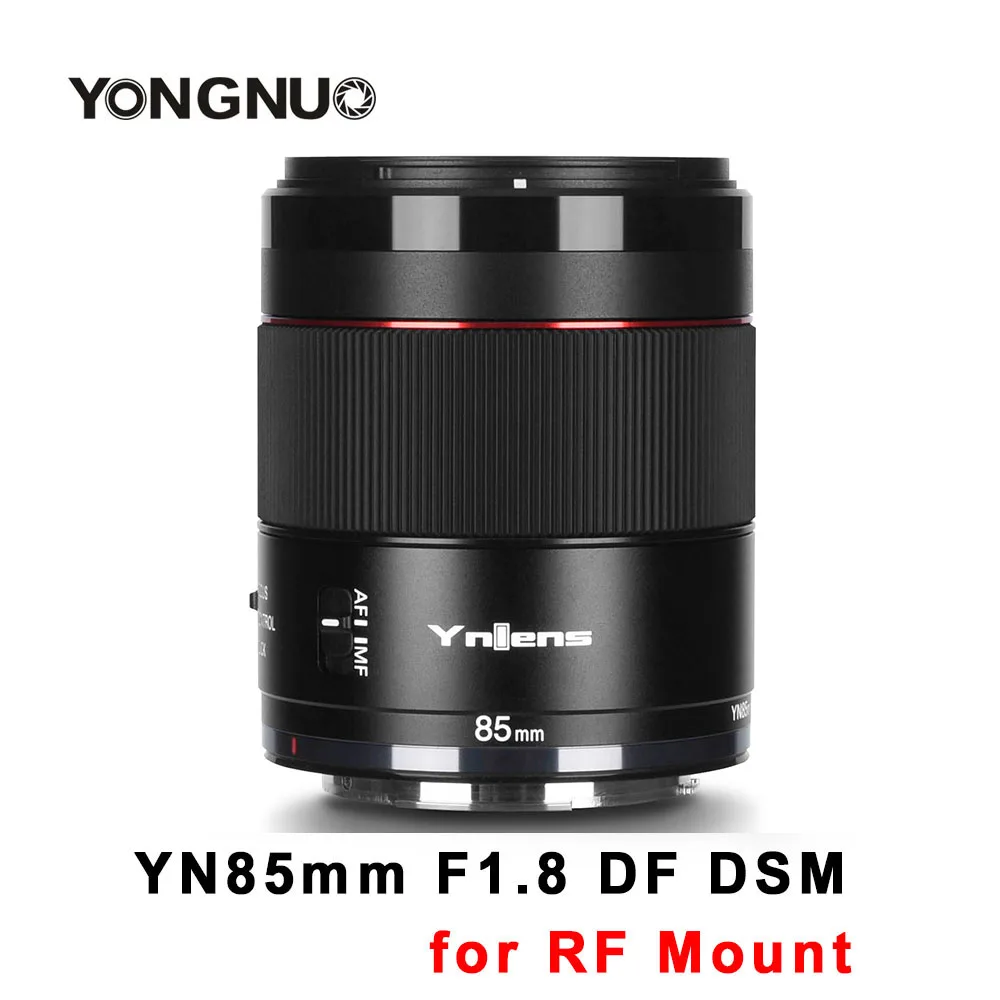 YONGNUO YN85mm F1.8R DF DSM Camera Lens 85mm F1.8 Full Frame AF MF Portrait Lens for Canon RF EOS-R Mount Cameras