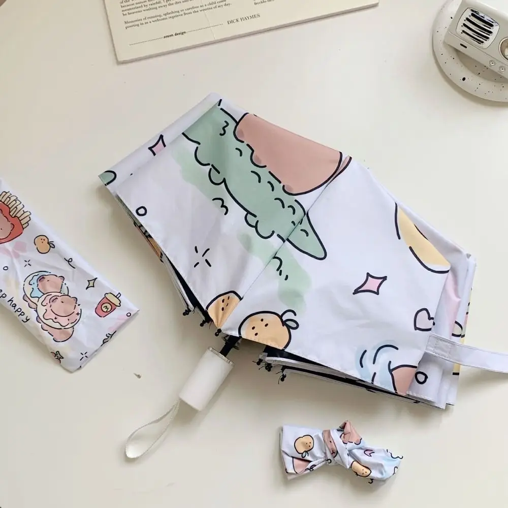 

Складной зонт белый Capybara