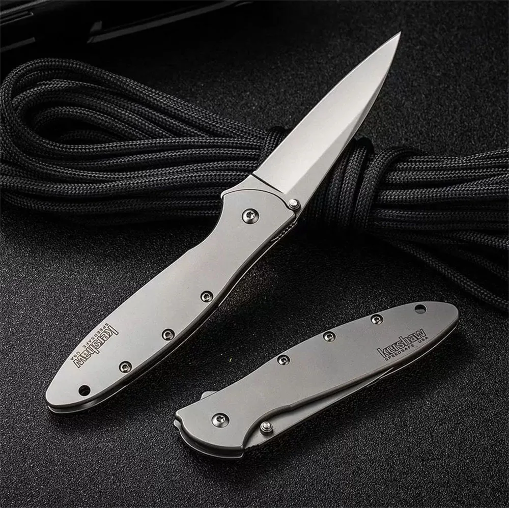 

Kershaw 1660 Ken Onion Leek Flipper Folding Knife 14C28N Plain Blade Tactical Outdoor Hunting Camping Knife Survival Edc knife