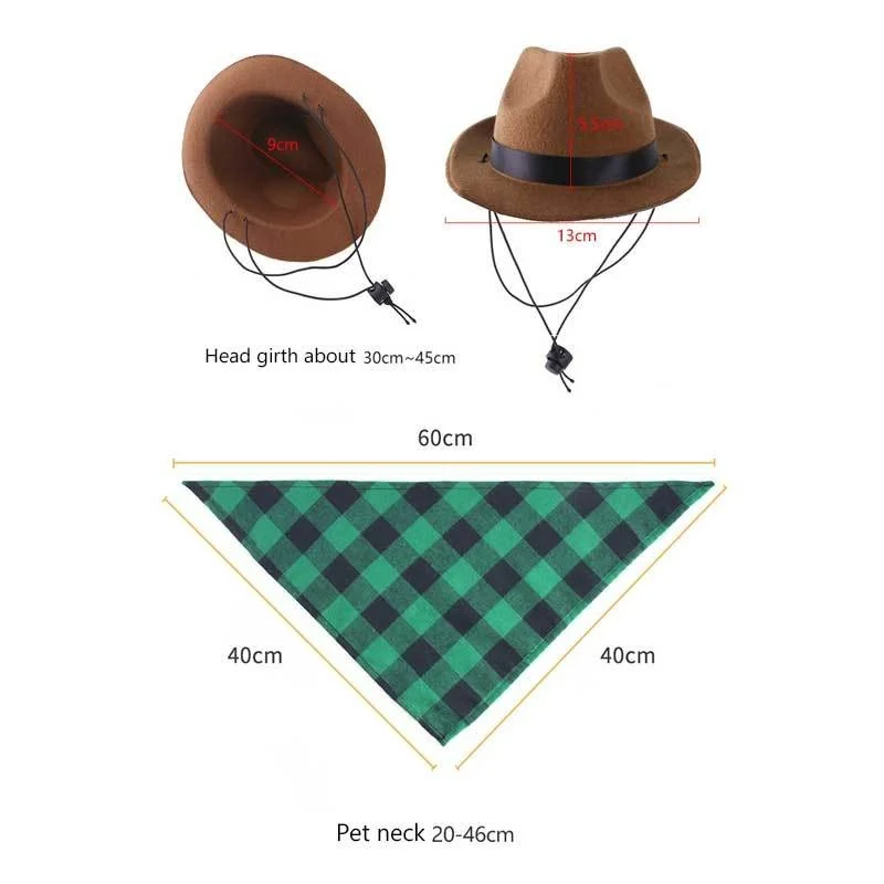 Западный ковбойский Косплей Регулируемая шляпа в форме кота Забавный костюм