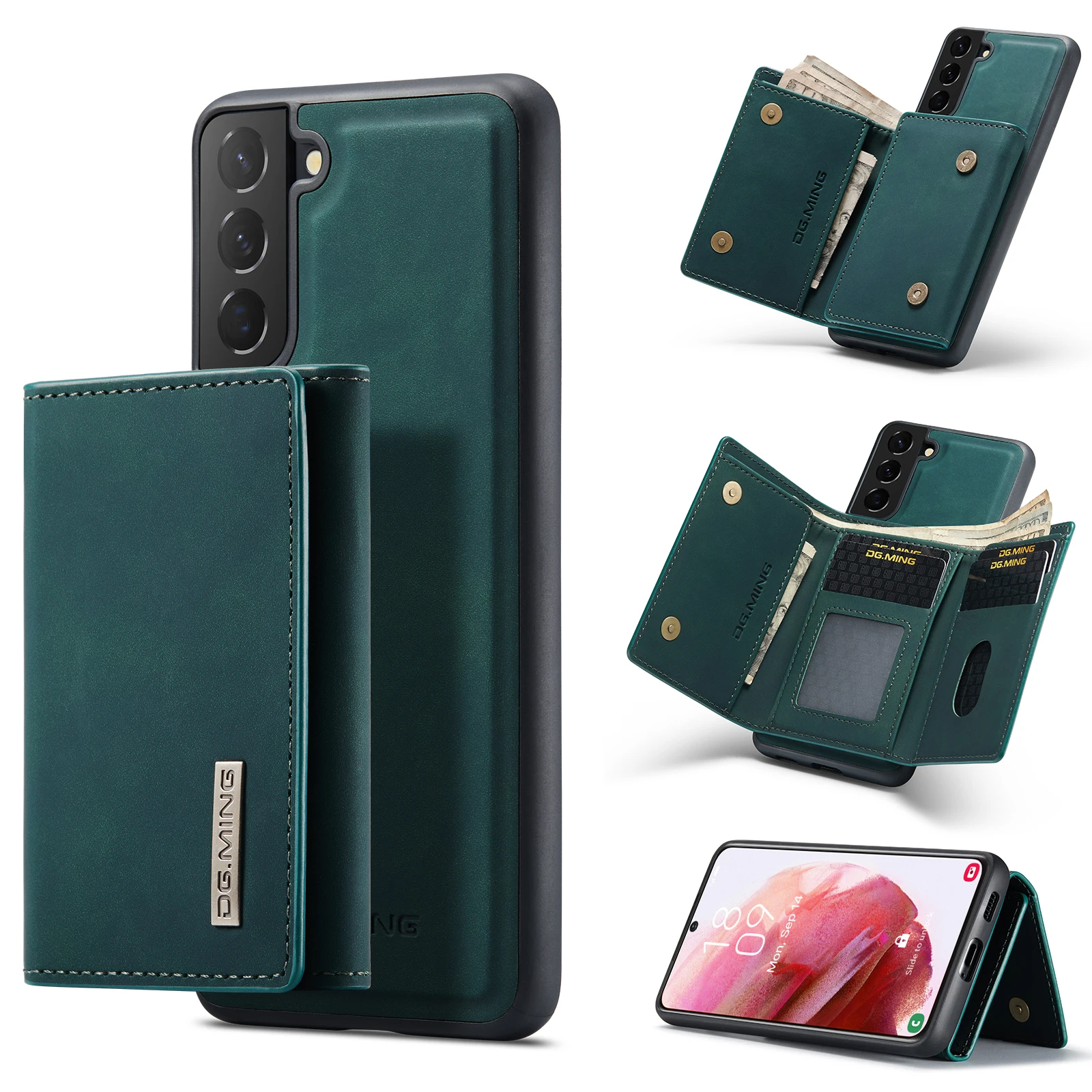 

Detachable Phone Case For Samsung S20 S21 S22 S23 Plus Note 20 Ultra Magnetic Leather Wallet Casing Card Cover Mobile Cell Bags
