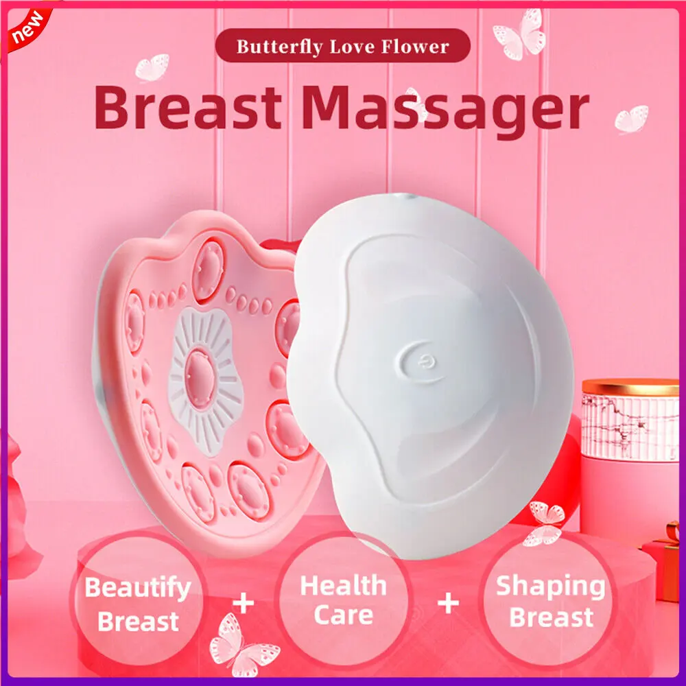 

Wireless Chest Vibator Enlargement Massager with Hot Compress Breast Enhancer Sagging Device Breast Nipple Electronic Massage