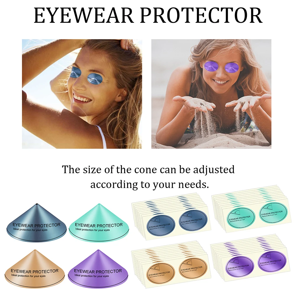 

100 шт./кор. мягкие очки для загара, очки для загара, пляжные одноразовые УФ-очки для загара, защитные очки для глаз