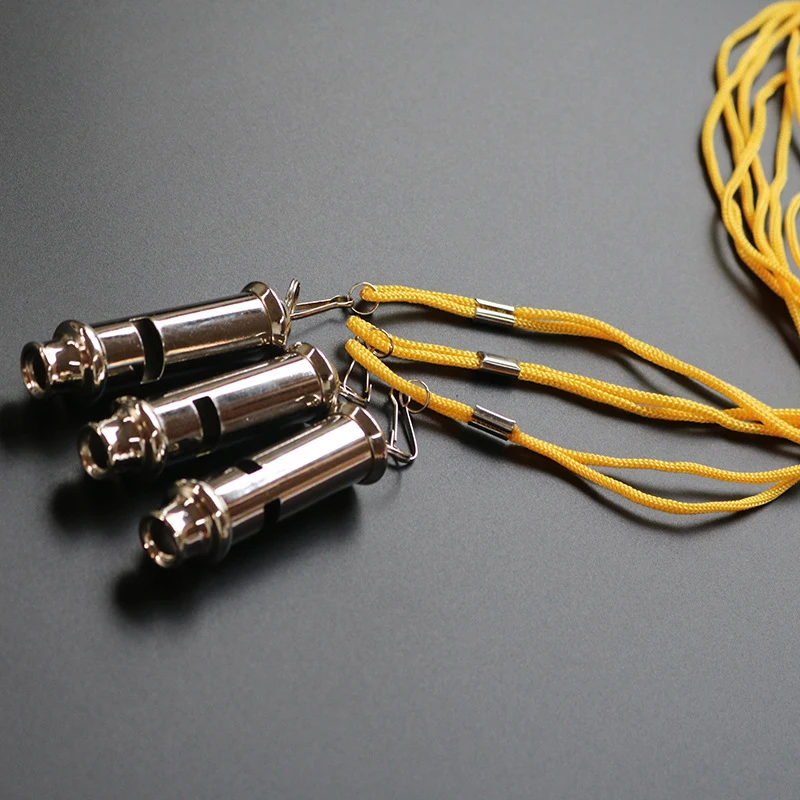 1 шт. металлический свисток для тренировочного рефери с цепочкой на шею уличный