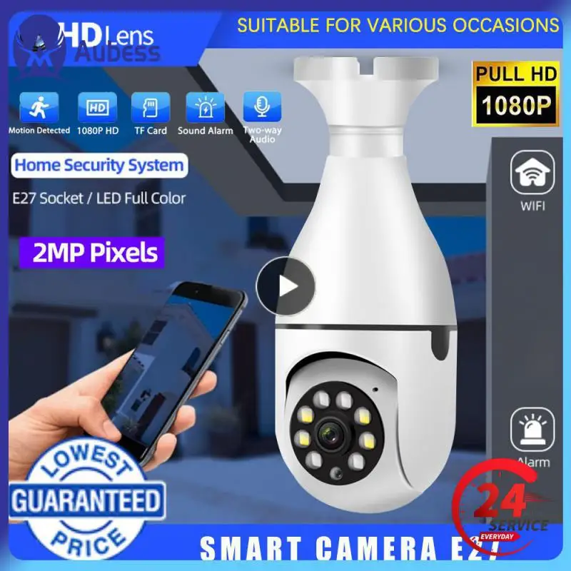 

2.4ghz Wifi Is Supported Support Wifi Suitable For Various Occasions Bulb Surveillance Camera Local Remote Playback Smart Bulb