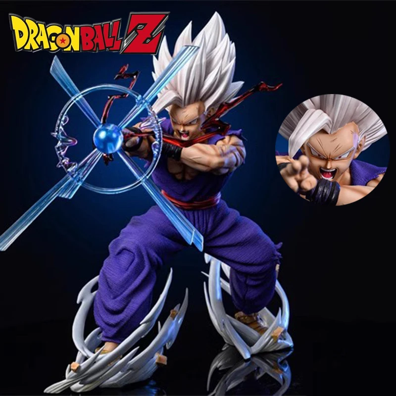

Dragon Ball Gohan Figures Anime Son Gohan Ssj3 Action Figurine Magic Guan Light Kill Cannon Collection Model Doll Doll Kids Toy