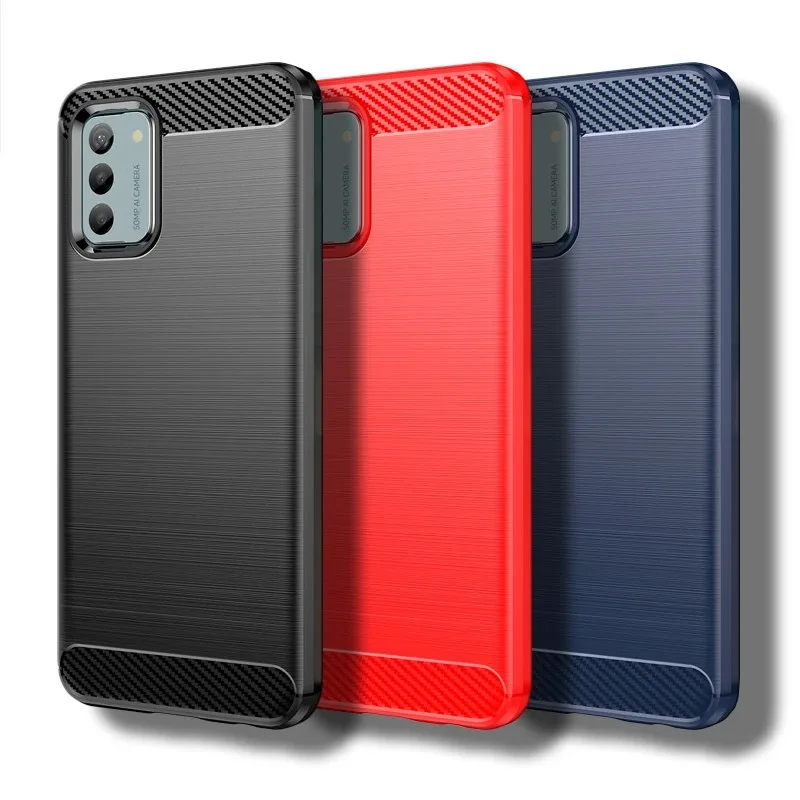 Чехол для Nokia G22 4G 6 5 дюймов противоударный силиконовый бампер из углеродного
