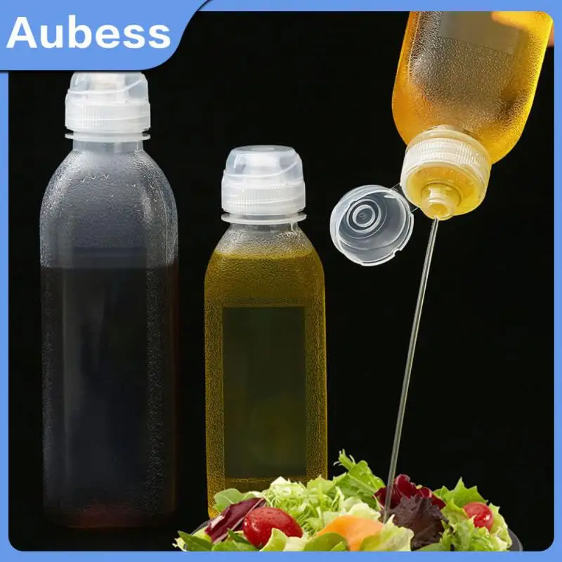 

Cooking Baking Salad Sauce Dispenser 1pc Oil Bottle No Oil Leakage Condiment Bottles Olive Bbq Kitchen Gadget For Outdoor Picnic