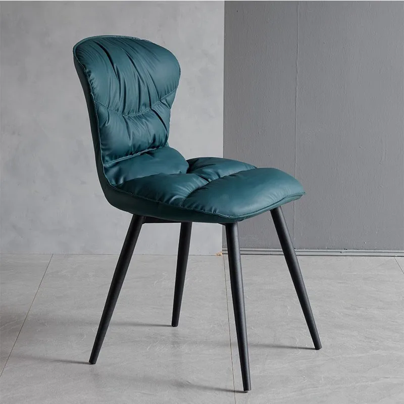 Nordic Beautiful Blue Designer Dining Chairs Modern Luxury Sedie Da Pranzo Outdoor Furniture