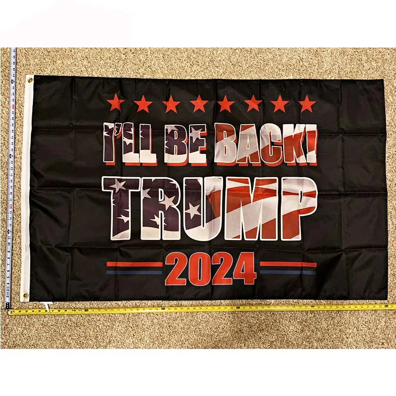 

Donald Trump Flag FREE SHIPPING 2024 Don Jr I'll Be Back Ivanka USA Sign 3x5' yhx0091