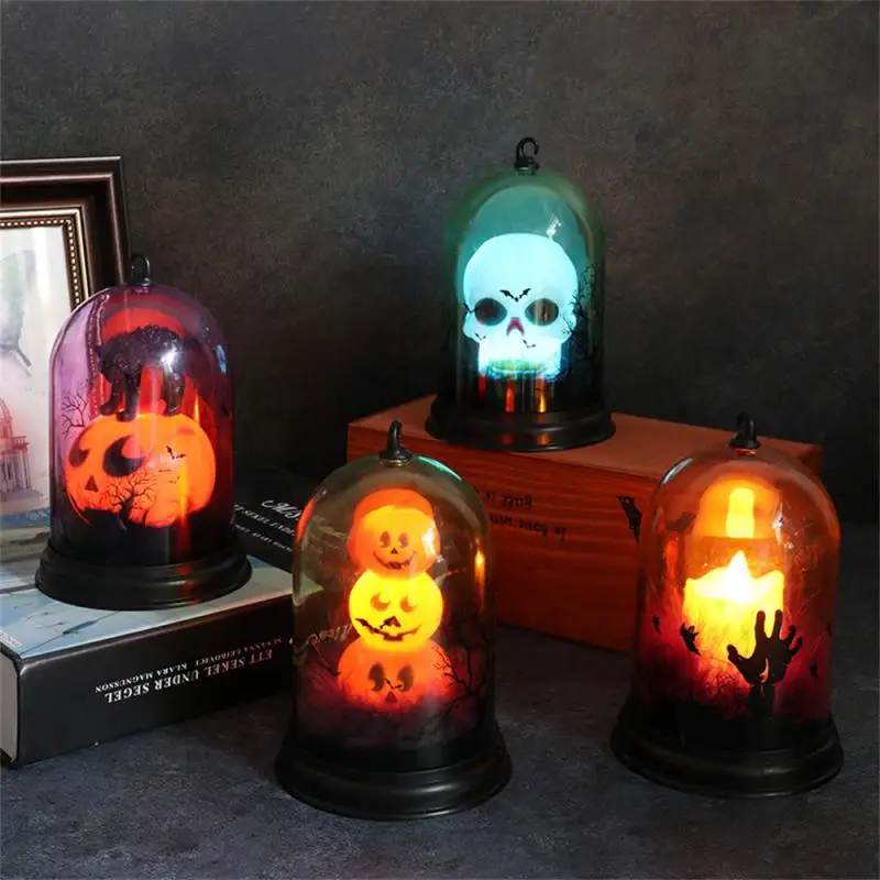 

Add Spooky Atmosphere Pumpkin Lantern Decorate Glowing Candlestick Striking Durable Ornaments Spooky Halloween Decorations Props