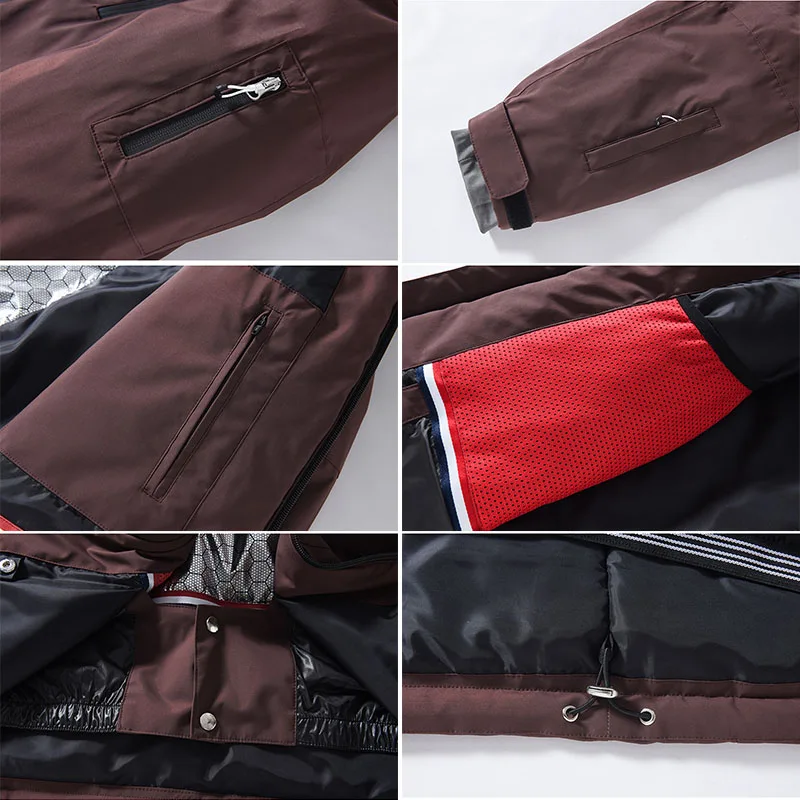 Женский лыжный костюм зимний уличный дышащий ветрозащитный теплый для сноуборда