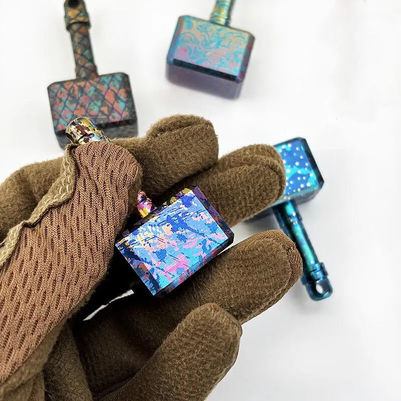 1 шт. титановый EDC брелок ожерелье молоток кулон DIY бусины из паракорда с головой