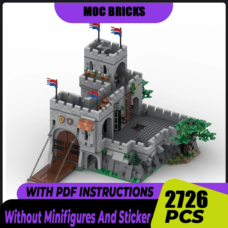 Средневековая модель замка Moc строительные блоки рыцари королевская цитадель