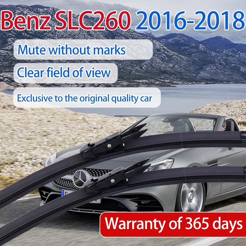 

ShangKeWen автомобильные бескаркасные силиконовые стеклоочистители для Benz SLC260 универсальные мягкие резиновые стеклоочистители аксессуары для...