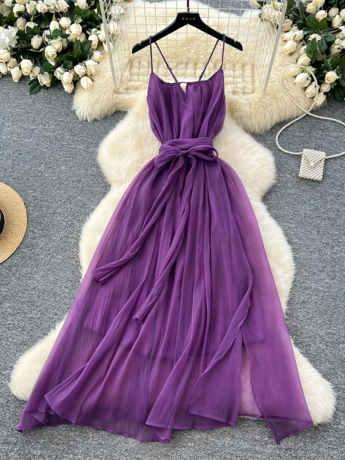 Фиолетовое платье феи Foamlina новинка 2025 высокое качество праздничное с