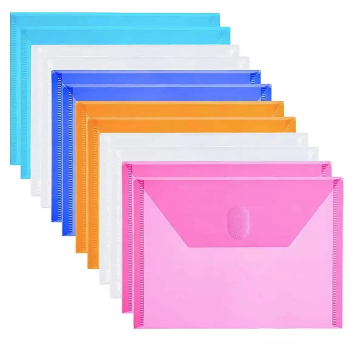 

10 упаковок A7 прозрачный пластиковый маленький конверт с застежкой-липучкой 5x7 конверт для дома офиса приемник/Проверка/фотографии