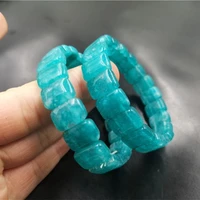 natural blue hand carved jade bracelet fashion boutique jewelry mens and womens blue bracelet