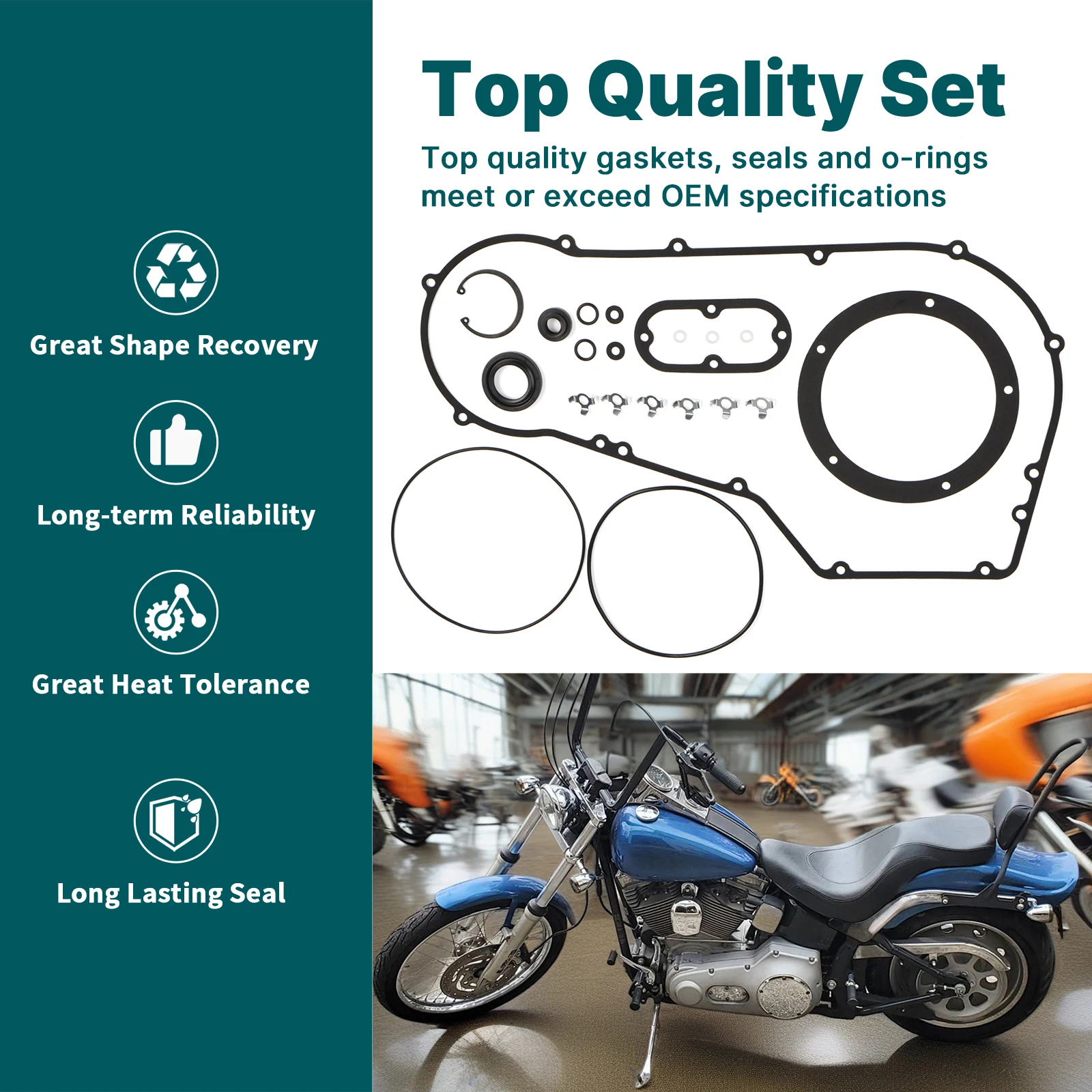 Комплект прокладок для сцепления Primary Cover Gasket Kit Clutch Seal для Harley Dyna 1994-2005 и Softail 1994-2006 (art.: 3920d94ed3771) - 3920d94ed3771