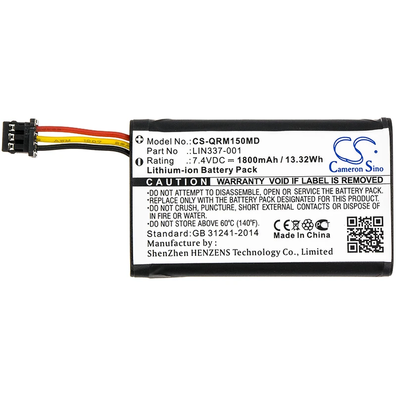 GreenBatteryPower CameronSino 1800 мАч 7 4 В 13 32 Втч Медицинский литий-ионный аккумулятор для Eitan