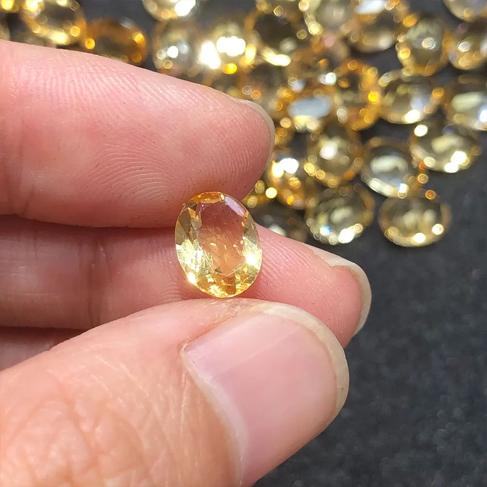 

Кристаллы цитрин натуральный камень 7*9 мм