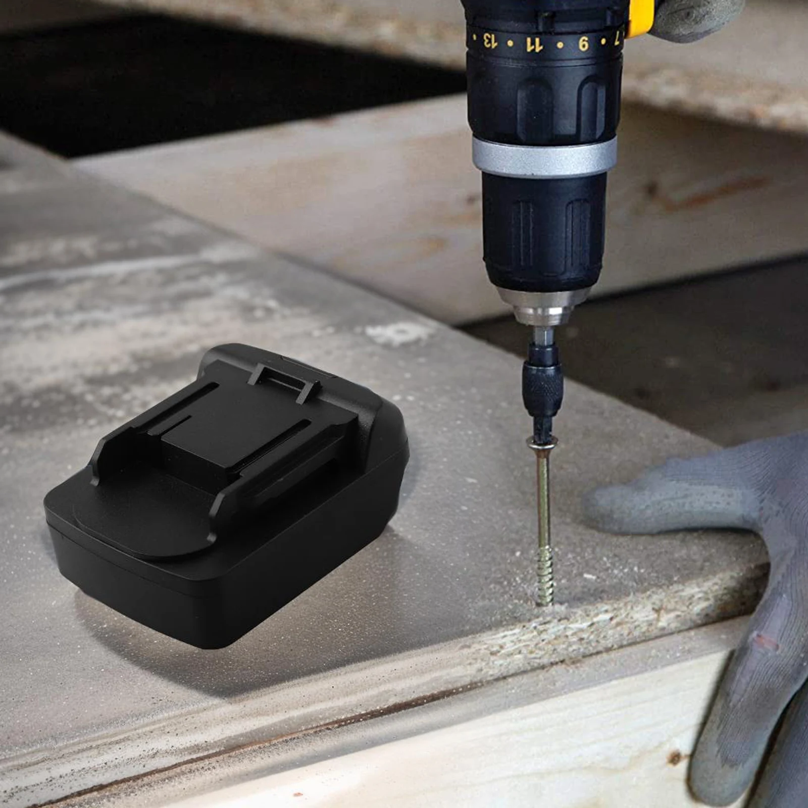 Battery Adapter Converter For DCB200 DCB203 Impact Driver Tool DCB201